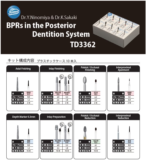Dr.Y.Ninomiya & Dr.K.Sakaki 接着修復バーシステム / 総合歯科